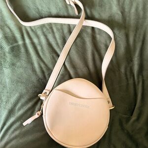 Portland Leather Bone color Crossbody Bag